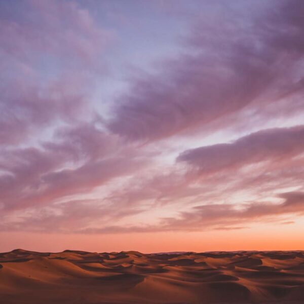 Erg Chegaga - Morocco - Sahara - Golden Sand - Sunset - Beautiful sky